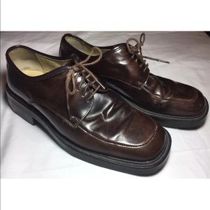 Skechers Mens Sz 10 Brown Leather Dress Shoe
